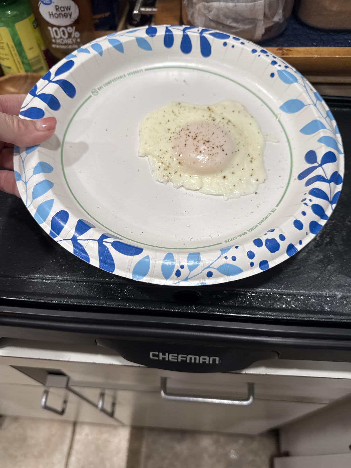 Chefman XL Electric Griddle with Removable Temperature Control, Immersible Flat Top Grill, Burger, Eggs, Pancake Griddle, Nonstick Extra Large Cooking Surface, Slide Out Drip Tray, 10 x 20 Inch Customer Review Chefman XL Electric Griddle with Removable Temperature Control, Immersible Flat Top Grill, Burger, Eggs, Pancake Griddle, Nonstick Extra Large Cooking Surface, Slide Out Drip Tray, 10 x 20 Inch - Customer Photo 0