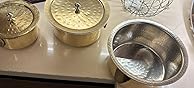 P-TAL Brass Stock Pot with Lid Naturally Nonstick and Toxin Free Pasta Pot Multipurpose Cooking Pot, PFOA and PTFE Free (1 Quart) customer photo 1