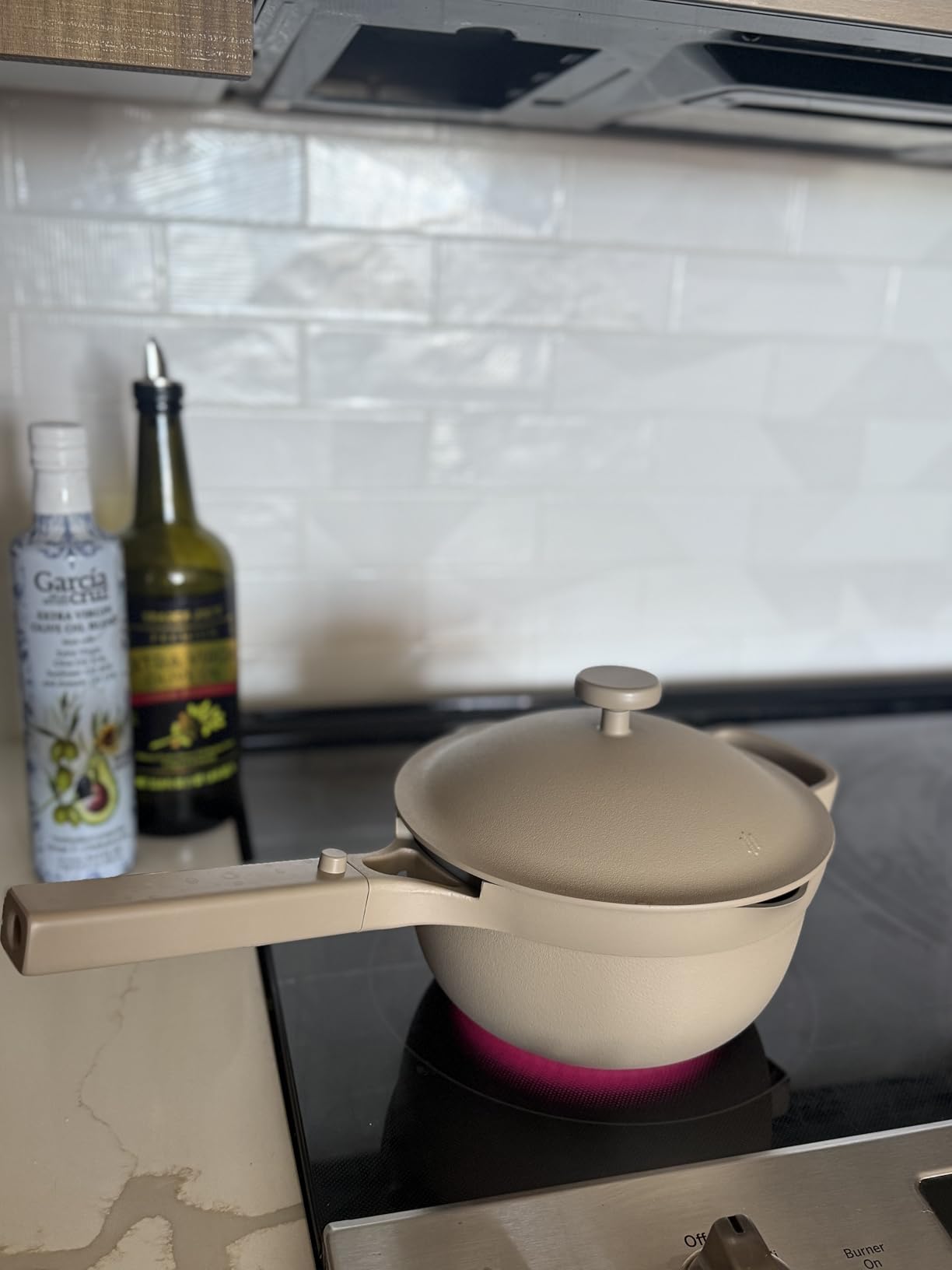 Our Place Perfect Pot - 5.5 Qt. Nonstick Ceramic Sauce Pan with Lid | Versatile Cookware for Stovetop and Oven | Steam, Bake, Braise, Roast | PTFE and PFOA-Free | Toxin-Free Customer Review Our Place Perfect Pot - 5.5 Qt. Nonstick Ceramic Sauce Pan with Lid | Versatile Cookware for Stovetop and Oven | Steam, Bake, Braise, Roast | PTFE and PFOA-Free | Toxin-Free - Customer Photo 2