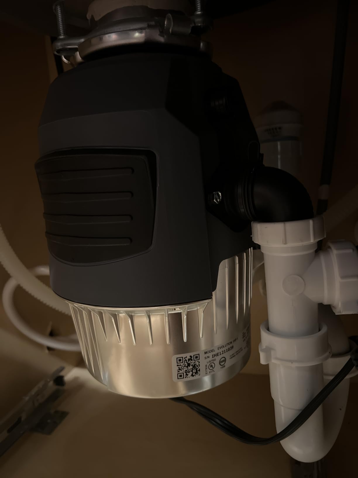 InSinkErator EVOLUTION 1HP 1 HP, Advanced Series Continuous Feed Food Waste Garbage Disposal, Gray - Customer Photo 2