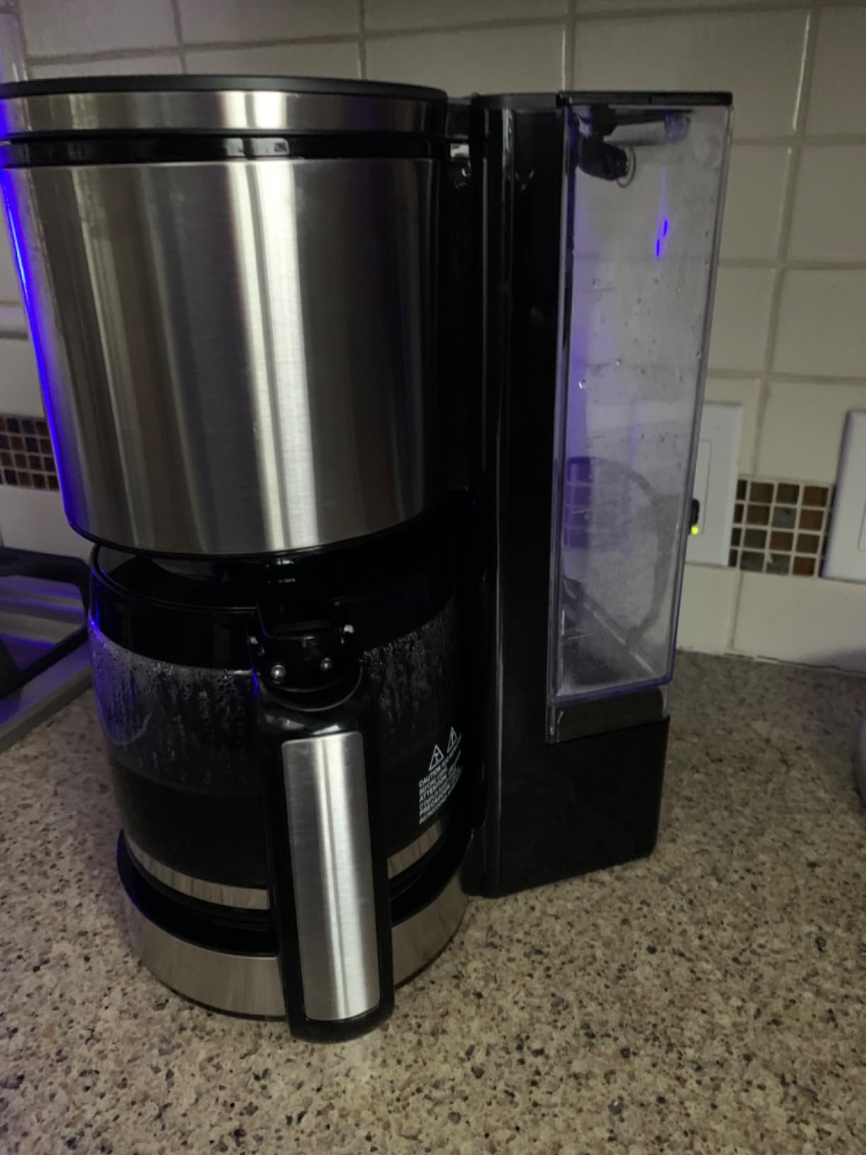 Hamilton Beach 14 Cup Programmable Coffee Maker with Easy Measure Light Up Reusable Filter, Removable 70 Oz. Water Reservoir, Black and Stainless Steel - Customer Photo 1
