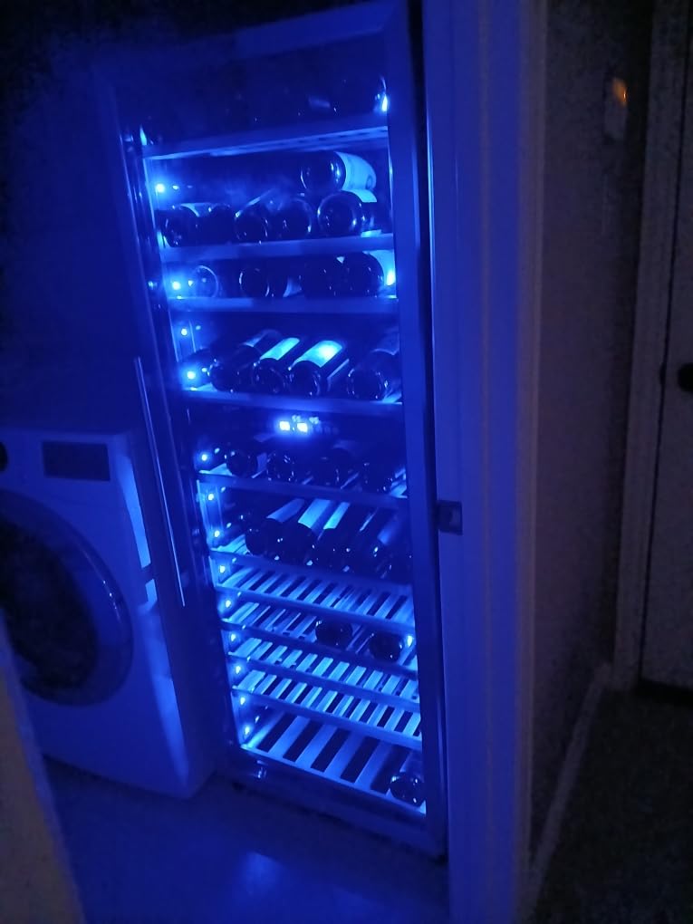 24 Inch Dual Zone Wine and Beverage Refrigerator, Built-in or Freestanding Cooler with French Doors, Under Counter Drink Fridge with Upgraded Compressor for Beer, Wine, and Soda - Customer Photo 2