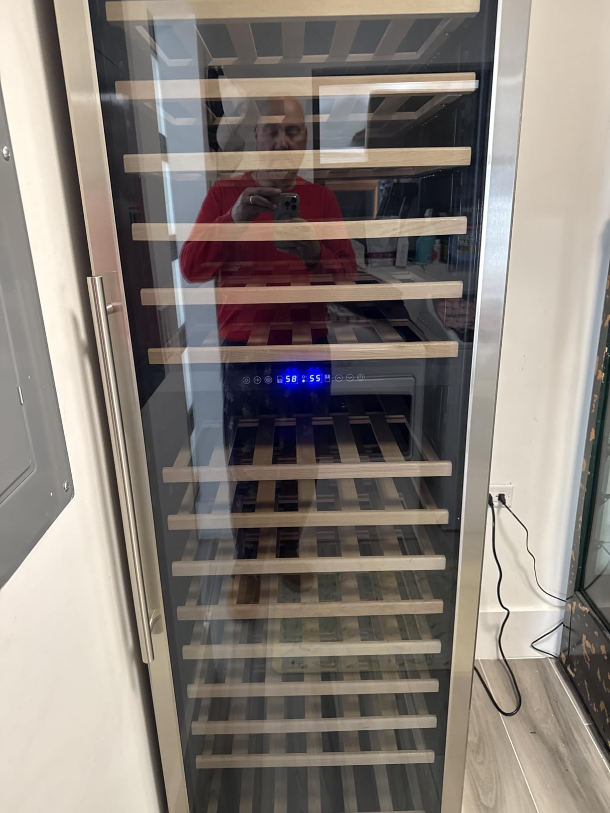 24 Inch Dual Zone Wine and Beverage Refrigerator, Built-in or Freestanding Cooler with French Doors, Under Counter Drink Fridge with Upgraded Compressor for Beer, Wine, and Soda - Customer Photo 4