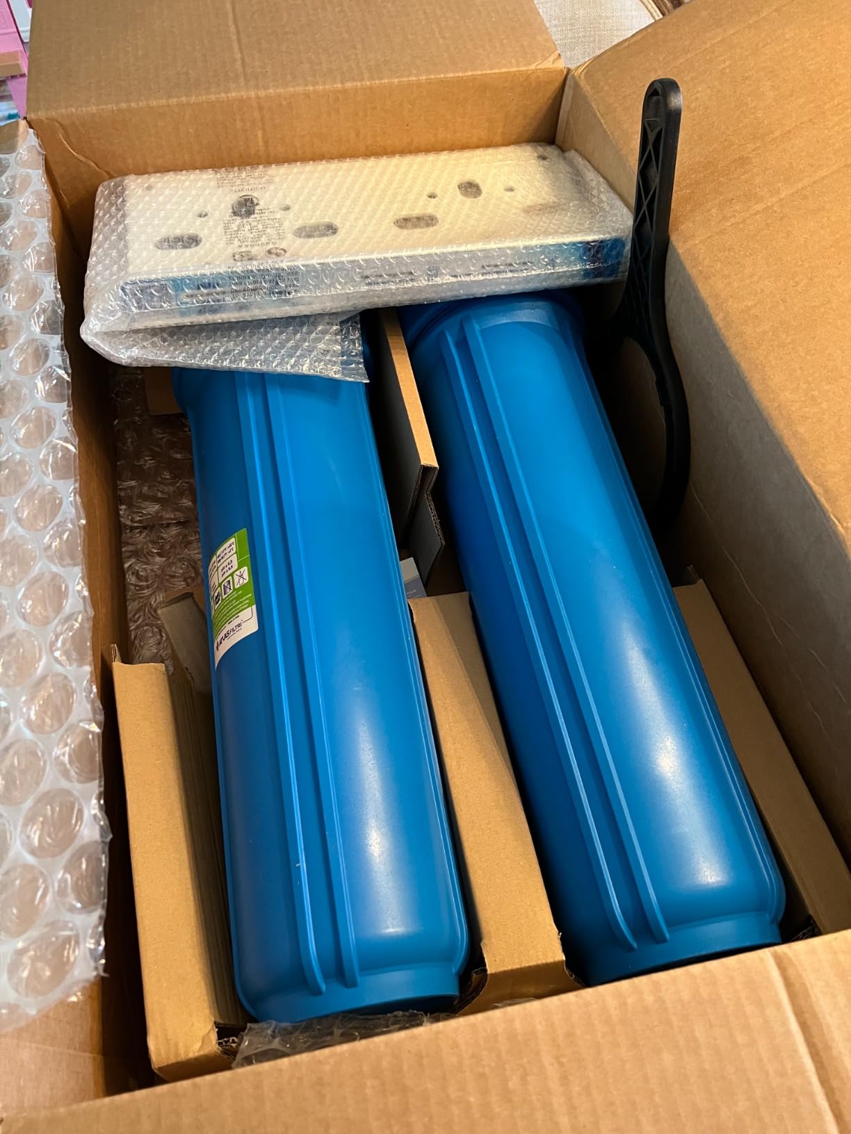 SpringWell Whole House Water Filter Cartridge System - Carbon + Sediment Filter + Salt Free Softener + VOCs/Lead Customer Review SpringWell Whole House Water Filter Cartridge System - Carbon + Sediment Filter + Salt Free Softener + VOCs/Lead - Customer Photo 0