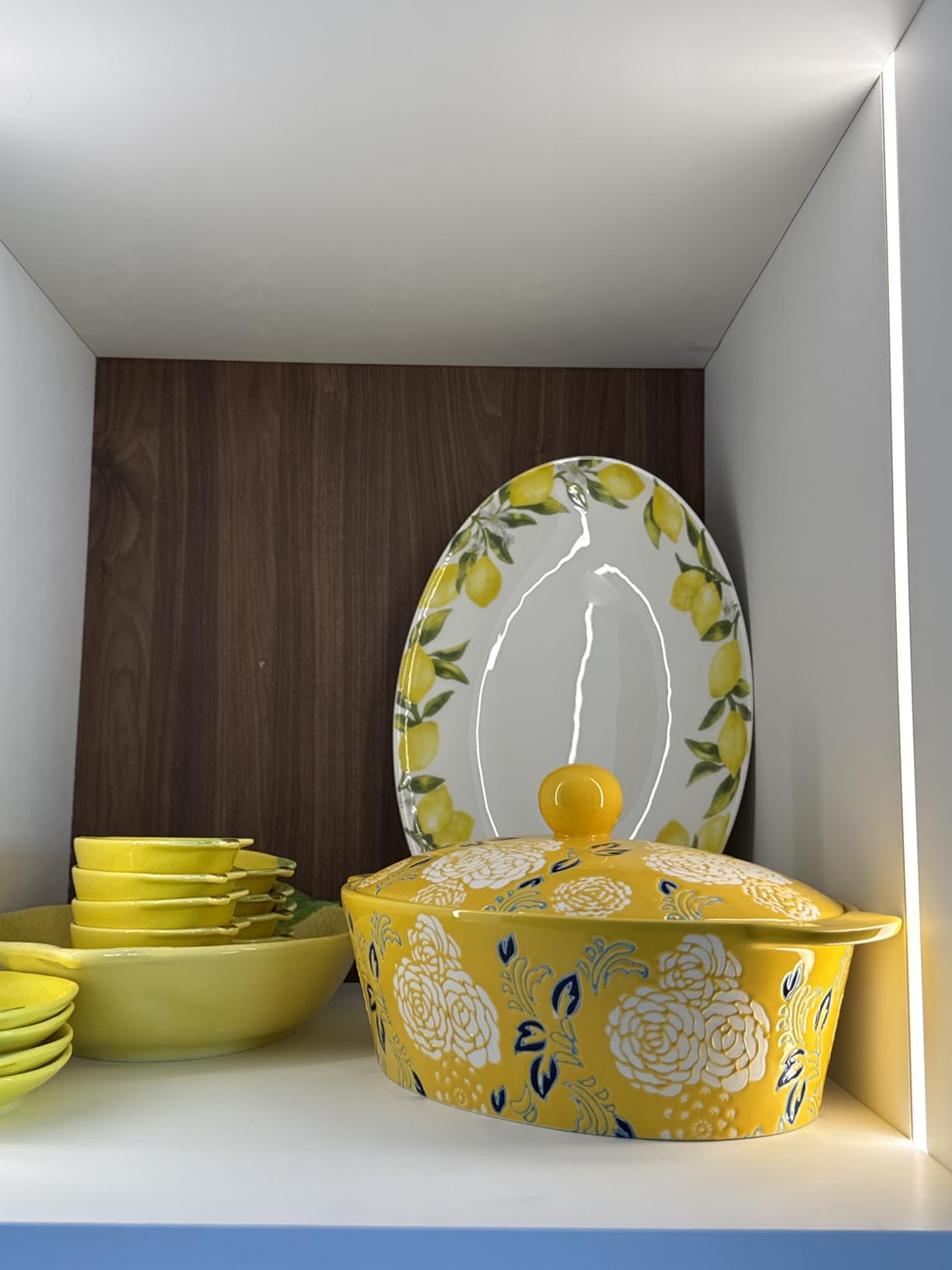 Ceramic Casserole Dish With Lid, Casserole Dishes for Oven, Baking Dish Lasagna Pans For Cooking, Oval Baking Pan, Dutch Oven, Perfect for Bread Baking and Serving, Housewarming, Christmas - Yellow customer photo 1