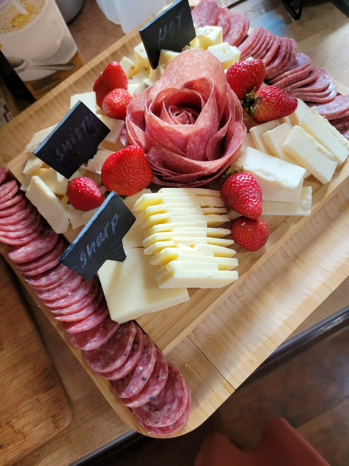 Charcuterie Boards - Large Bamboo Cheese Board Gift Set with Serving Tray, Knives & Bowls for Meat, Cheese & Crackers - House Warming Gifts New Home, Wedding Gift for Couple, Birthday Gifts for Women customer photo 1