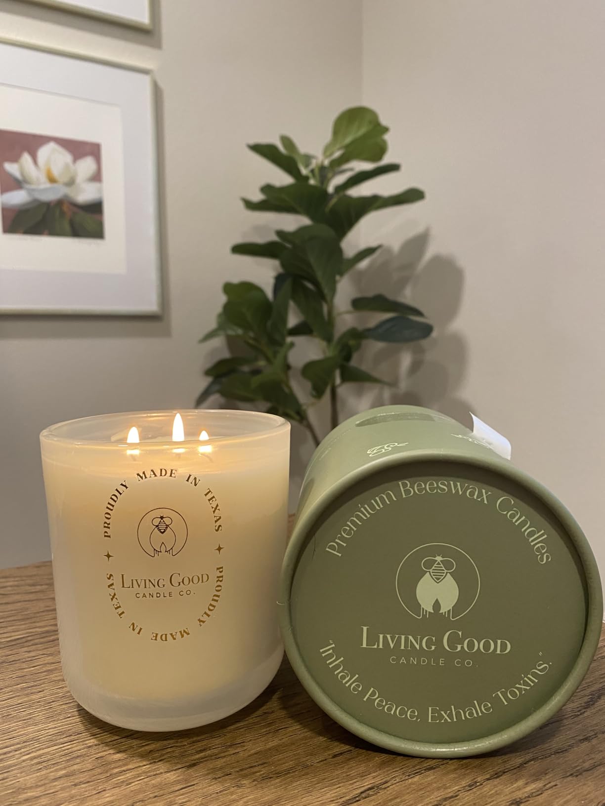 Palo Santo - Palo Santo & Bergamot Pure Beeswax Candle - 90+ Hours Long Burning Classically Designed Non-Toxic Scented Candles for Home Decor and Aromatherapy to Stress & Anxiety Relief - 15 Oz Customer Review Palo Santo - Palo Santo & Bergamot Pure Beeswax Candle - 90+ Hours Long Burning Classically Designed Non-Toxic Scented Candles for Home Decor and Aromatherapy to Stress & Anxiety Relief - 15 Oz - Customer Photo 1