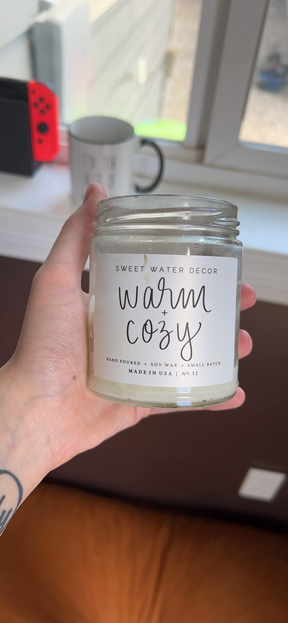 Sweet Water Decor Christmas Tree Candle - Pine Needles, Cedarwood, Cypress, and Evergreen Soy Holiday Scented Candles for Home - 9oz Clear Jar Candle, 40+ Hour Burn Time, Made in The USA - Customer Photo 4