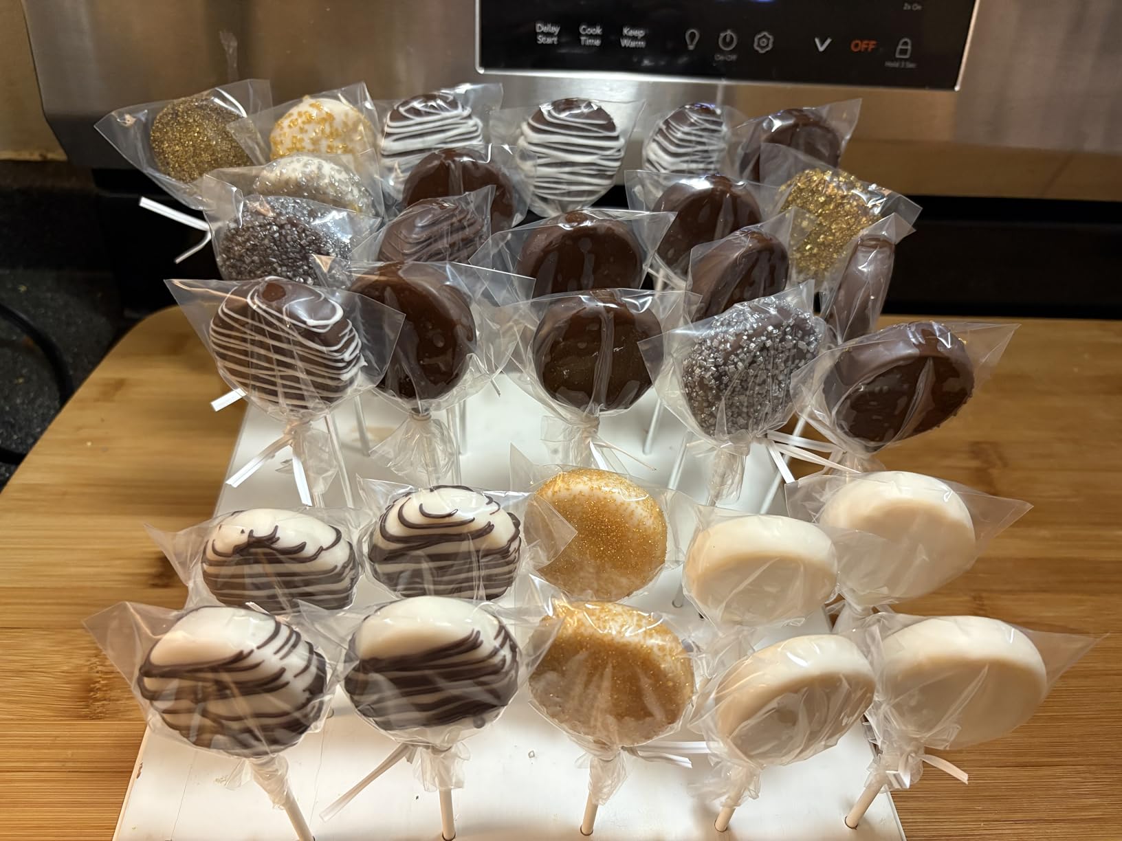 Adjustable Rolling Pin with Thickness Rings for Baking, Stainless Steel Designs Dough Roller Pins for Cookie Decorating Baking Supplies Fondant Cake Baker customer photo 2