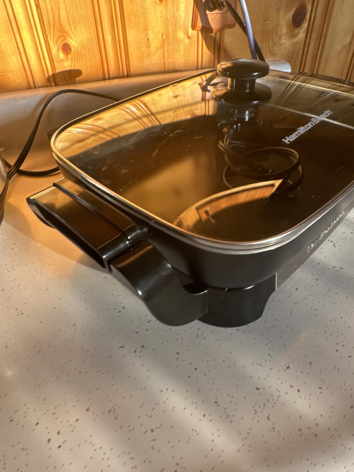 Hamilton Beach Electric Skillet with PFAS-Free Durathon Ceramic Coating, Removable 12x15
