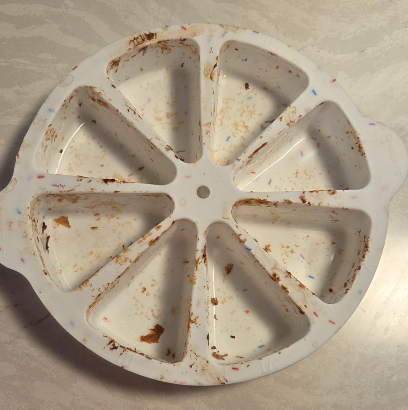 Scone Pan Silicone Scone Pans for Baking Wedge Pan 8-slot Silicone Pie Pans for Combread Polenta or Biscuits BPA free customer photo 1