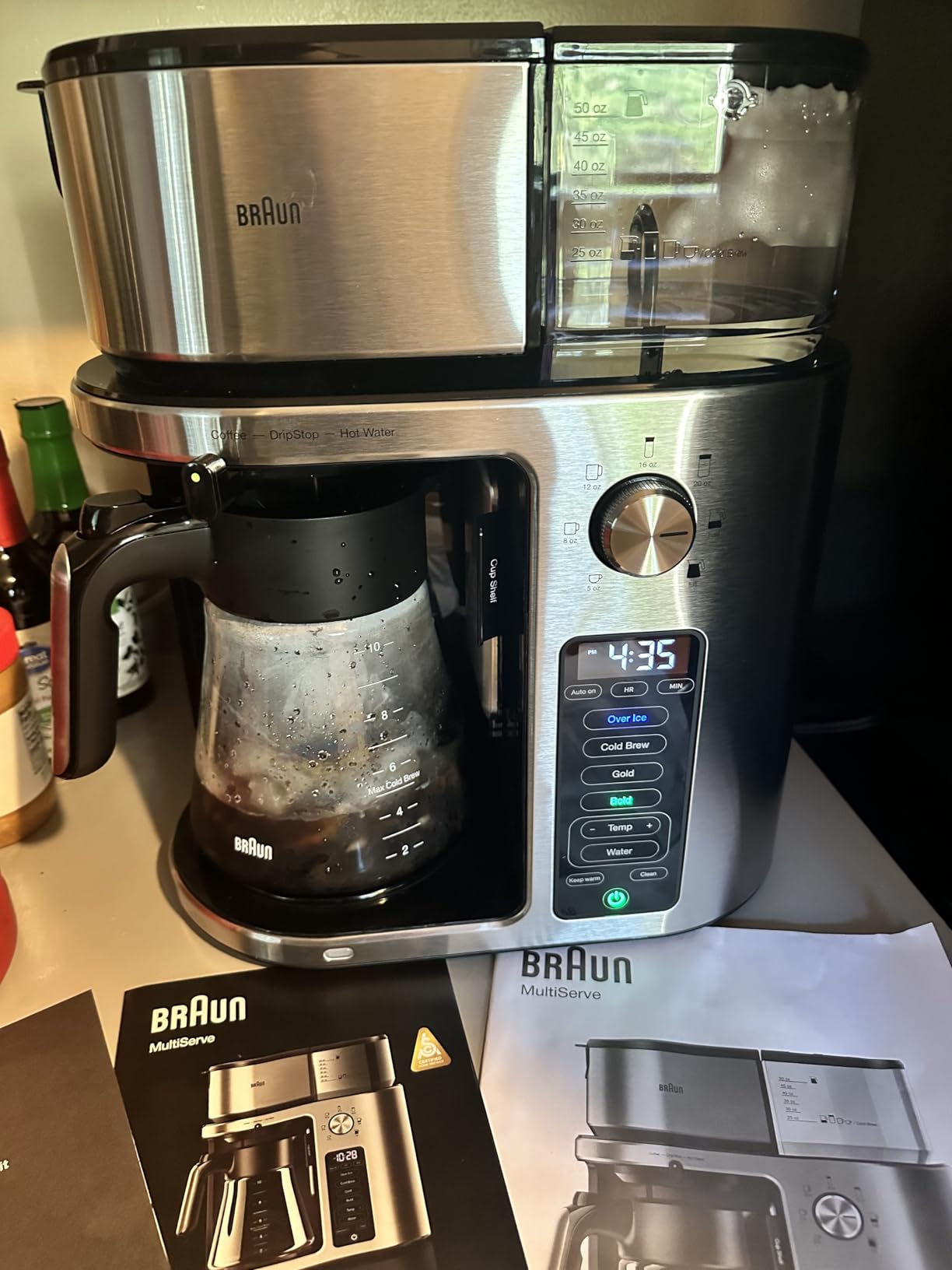 Braun MultiServe Plus 10-Cup Drip Coffee Maker - Hot & Cold Multi-Serve Brewer with Timer and Auto Start, Hot Water Dispenser, Over Ice Function, Stainless Steel & Pod-Free Design, KF9370SI - Customer Photo 1
