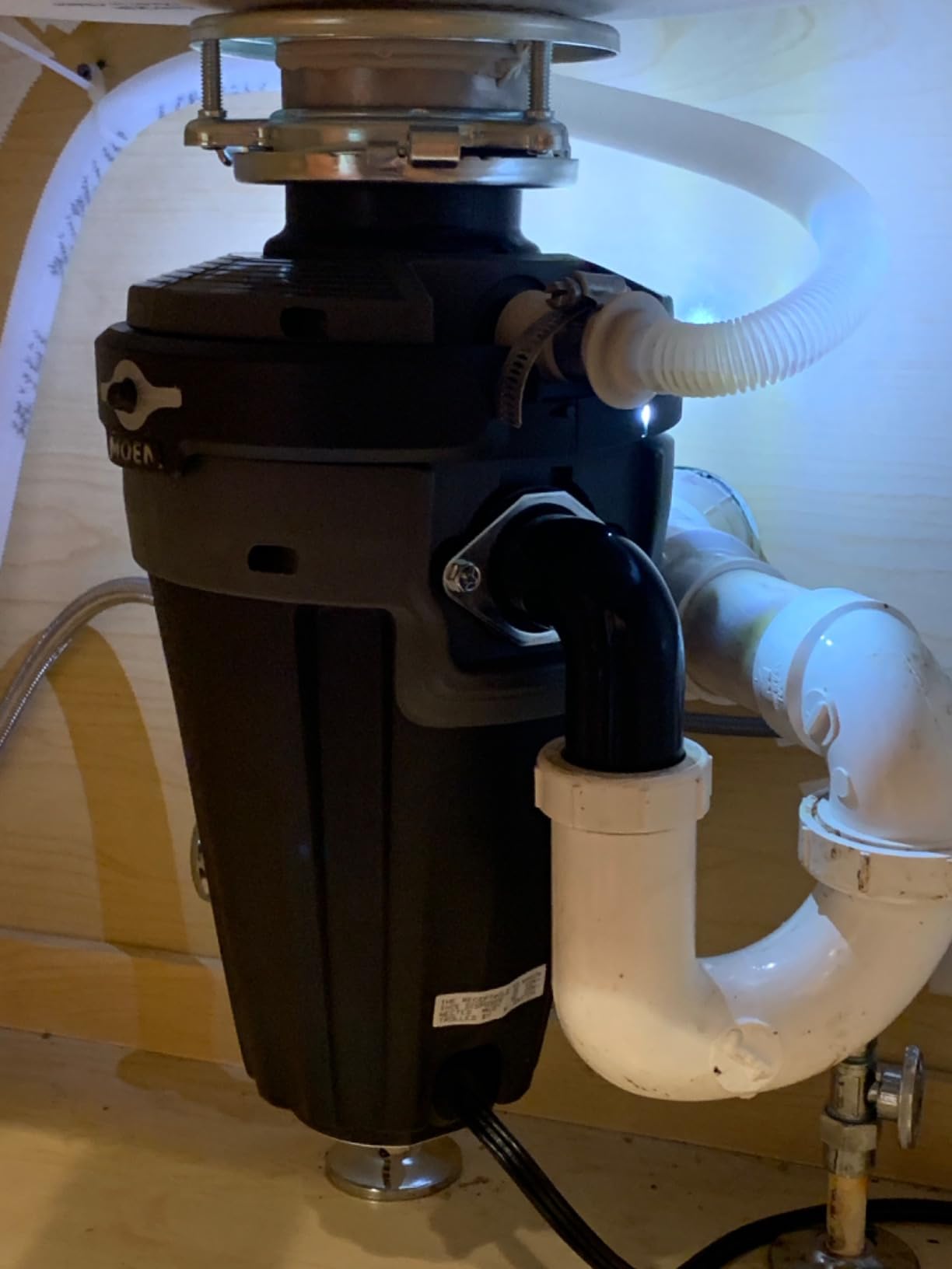 Moen Chef Series 1 HP Continuous Feed Garbage Disposal, Power Cord Included, EX100C - Customer Photo 3