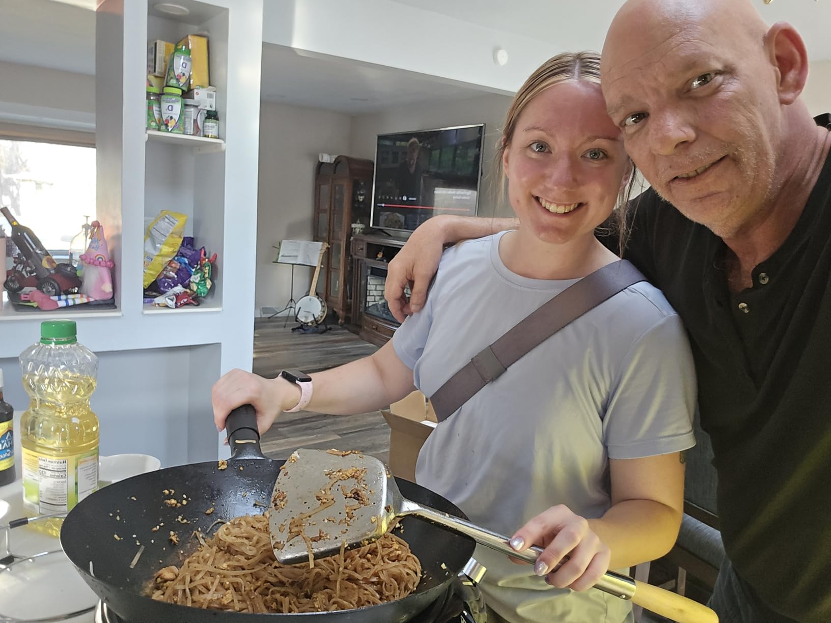 Nuwave Induction Wok, 3 Wattages 600, 900 & 1500, Precise Temp Controls from 100°F to 575°F in 5°F, Infuse Complex Charred Aroma & Flavor, Authentic 14-inch Carbon Steel Wok Included, Wok Hei - Customer Photo 1