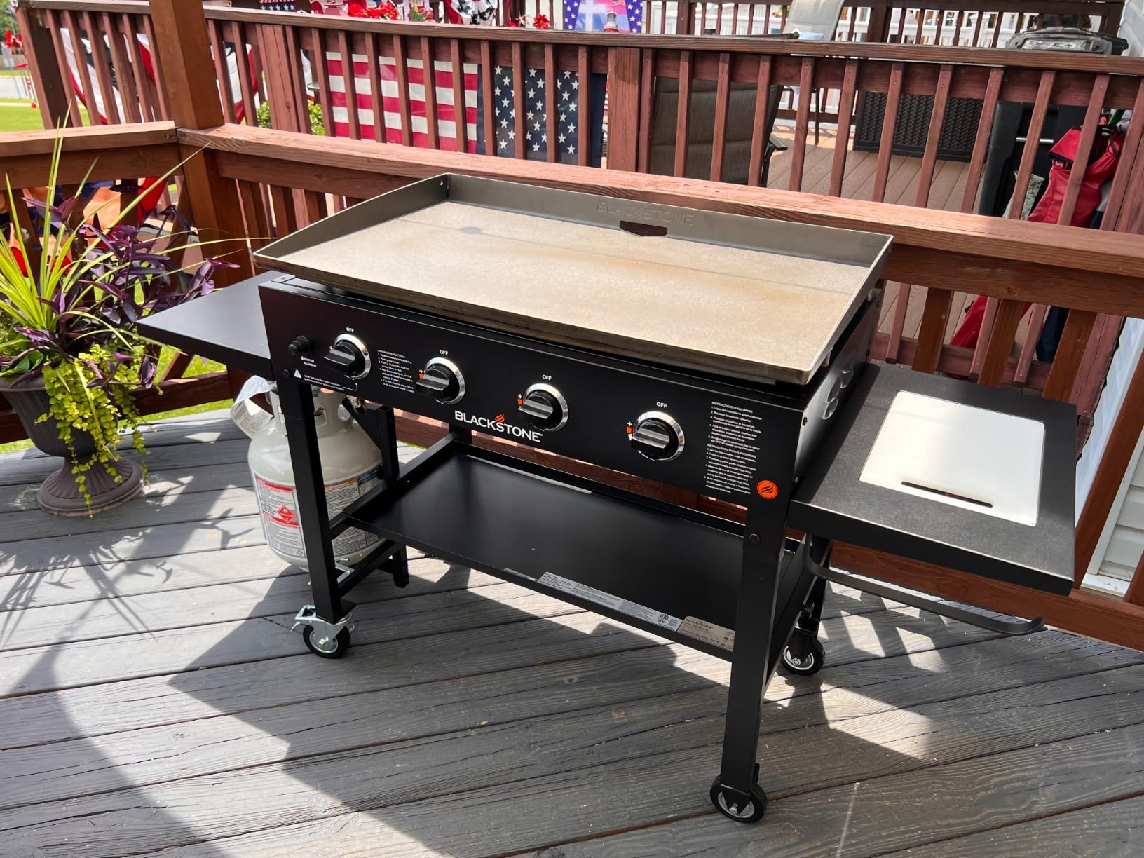 BLACKSTONE 2322 Original 36'' Griddle with X-Braced Hood and Omnivore Griddle Plate Customer Review BLACKSTONE 2322 Original 36'' Griddle with X-Braced Hood and Omnivore Griddle Plate - Customer Photo 1