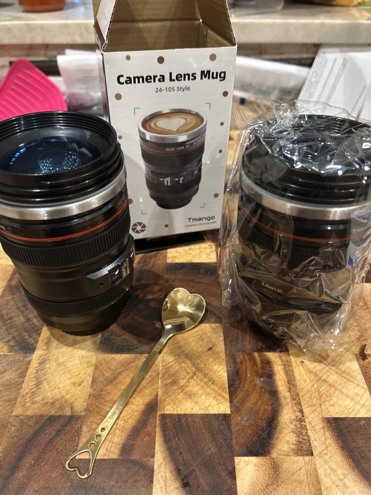 Camera Lens Coffee Mug with Clear Lid and Spoon – Lightweight Lens Cup Replica, Gift for Photographers Customer Review Camera Lens Coffee Mug with Clear Lid and Spoon – Lightweight Lens Cup Replica, Gift for Photographers - Customer Photo 0