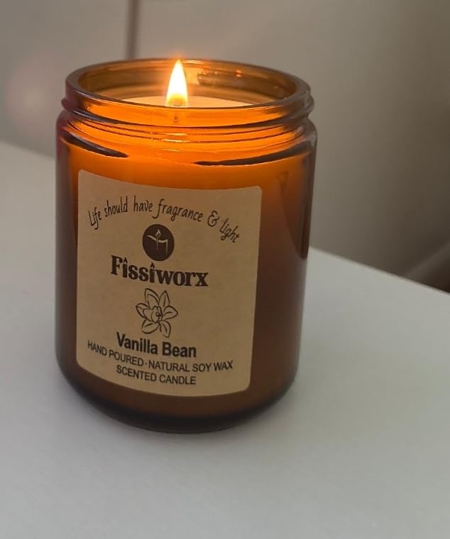 Vanilla Scented Candle Set 2 Pack, Candle for Home Scented, Odor Eliminating, Stress Relief, total15oz, 110 Hours Long Lasting Candles, Soy Candle Gift Set for Women - Customer Photo 0
