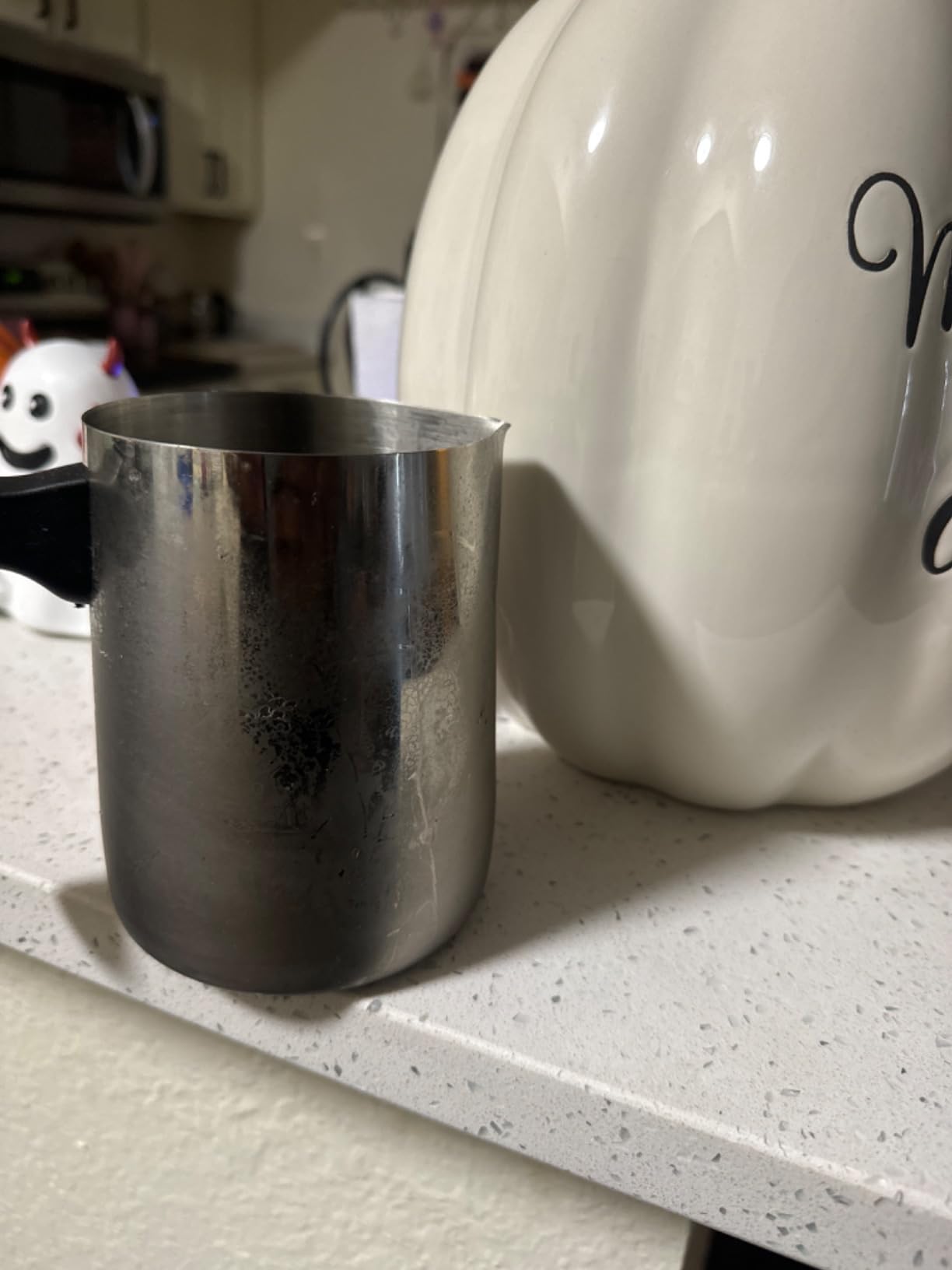 Candle Making Pouring Pot, 32oz Stainless Steel Wax Melting Pot | Wax Pouring Pot with Heat-Resistant Handle, Double Boiler Candle Making Pitcher with Dripless Pouring Spout Design customer photo 2