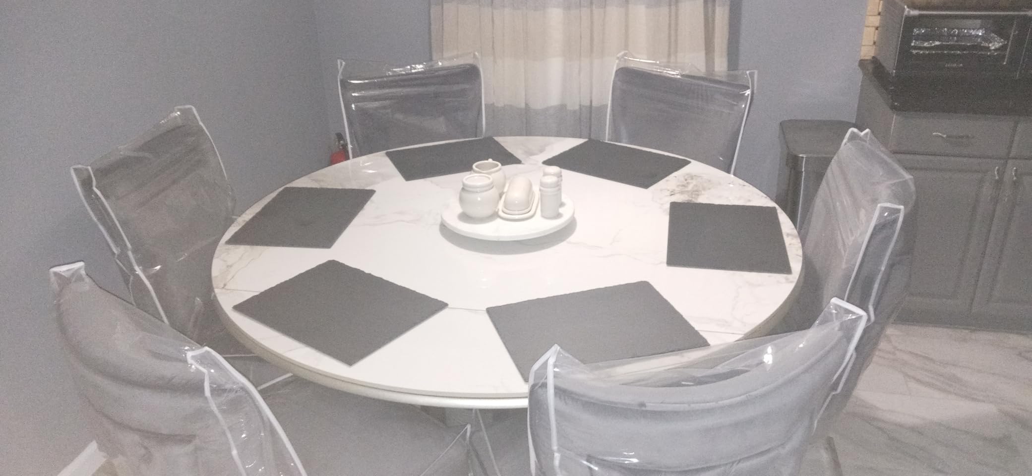 Navaris Slate Plates - Food Contact Safe Black Stone Plates - Cheese Platter Charcuterie Boards Serving Plate - Stone Slate Slab Cheese Board - Set of 2-15