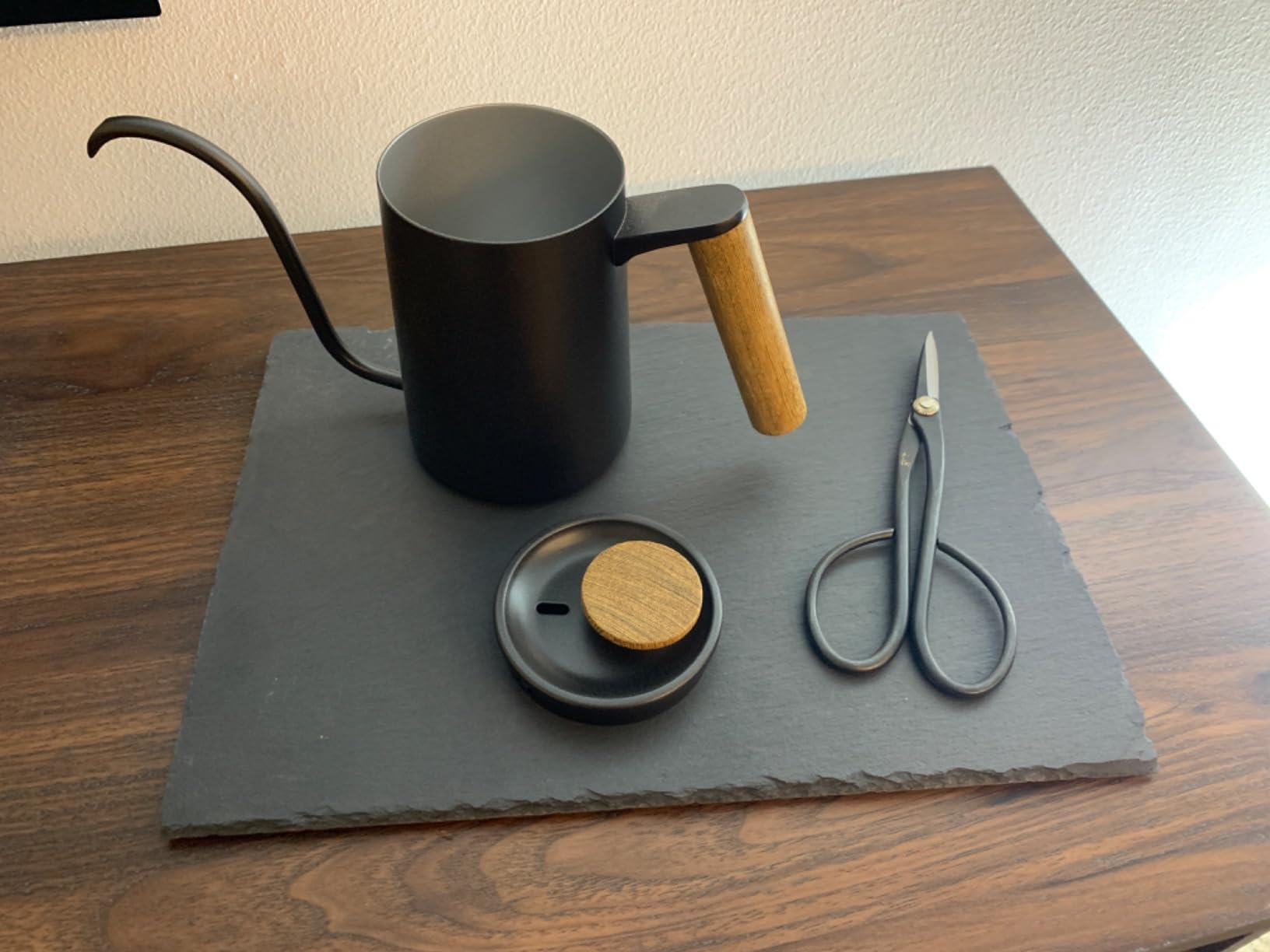 Navaris Slate Plates - Food Contact Safe Black Stone Plates - Cheese Platter Charcuterie Boards Serving Plate - Stone Slate Slab Cheese Board - Set of 2-15