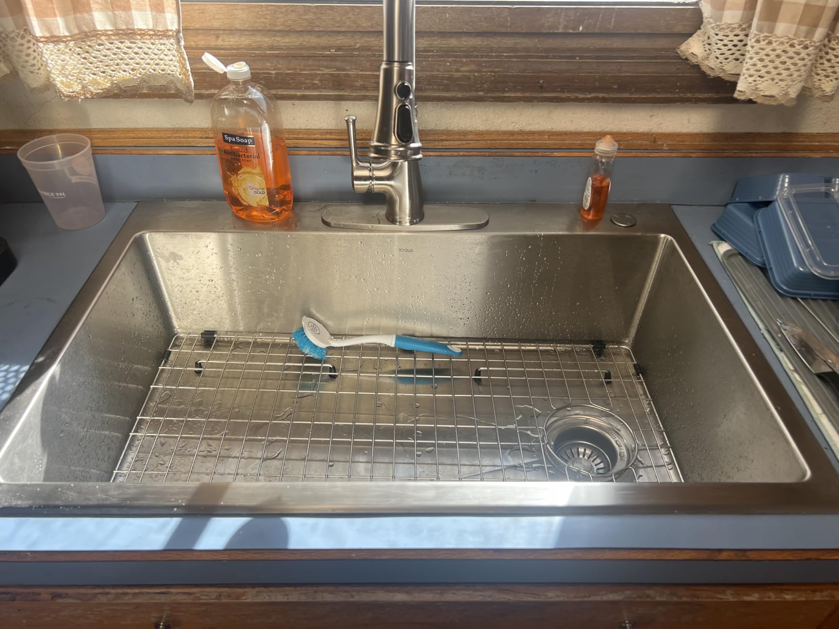 KRAUS Fairlane 33-inch Drop In/Top Mount Single Bowl 18-Gauge Stainless Steel Kitchen Sink, KHT640-33 - Customer Photo 1
