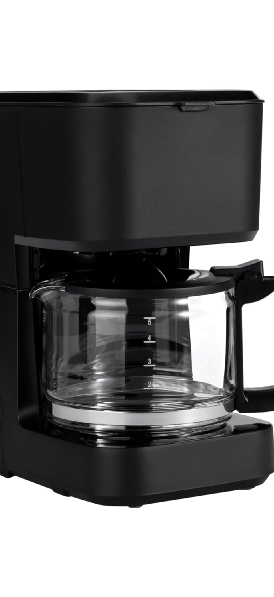 Amazon Basics Programmable 12 Cup Drip Coffee Maker with Glass Coffee Pot (1.9 Qt), Auto Shut-off, Touch Screen, Auto Pause, Removable Filter Basket, Black & Silver - Customer Photo 1