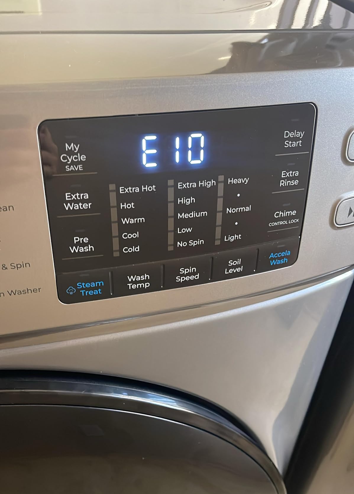 Kenmore 4.5 cu. ft. Front Load Washer with Stain Removing Steam Treatment - Reduce Laundry Time with Accela Wash - LED - ENERGY STAR Certified - White Customer Review Kenmore 4.5 cu. ft. Front Load Washer with Stain Removing Steam Treatment - Reduce Laundry Time with Accela Wash - LED - ENERGY STAR Certified - White - Customer Photo 2