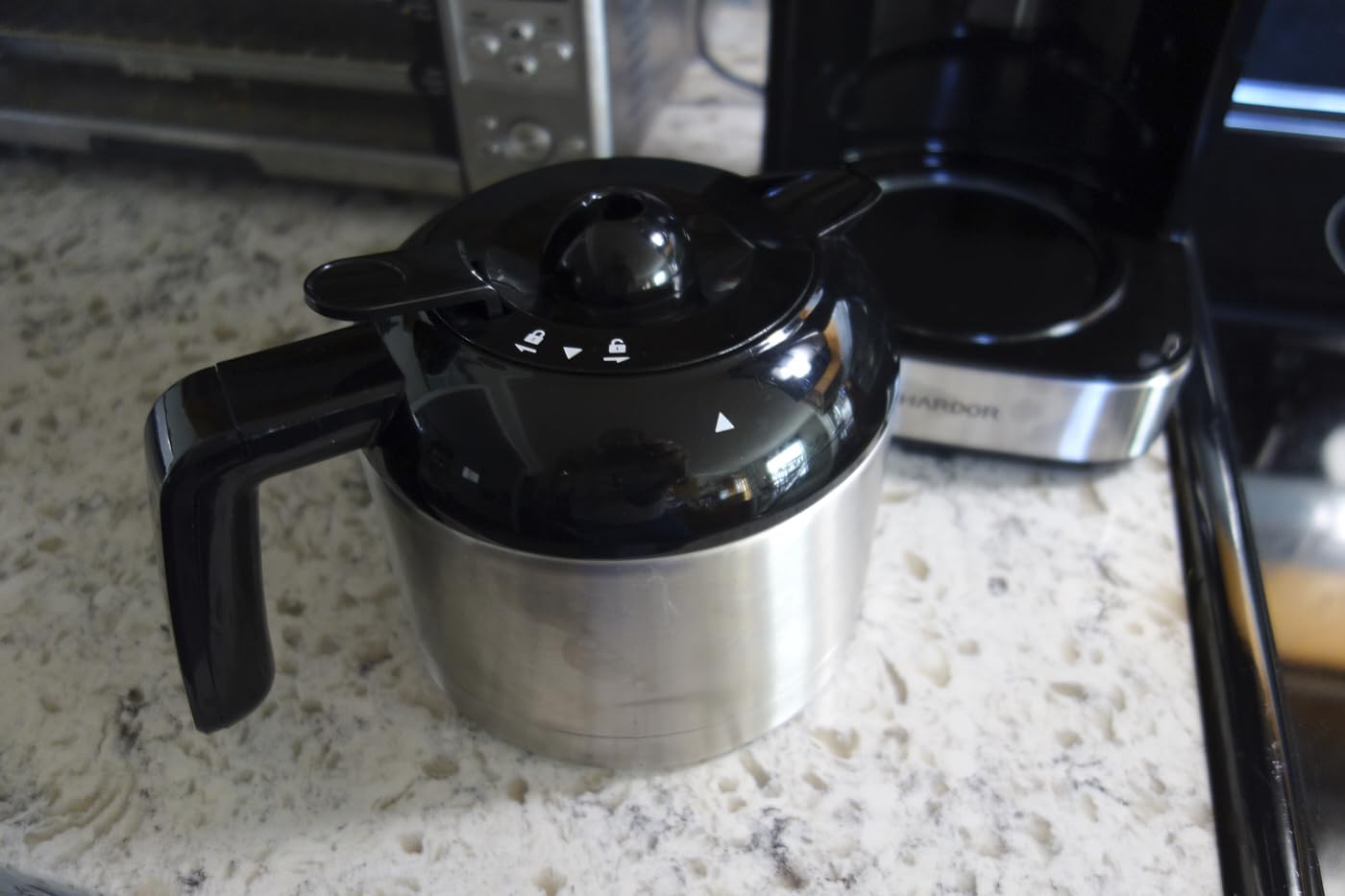 SHARDOR 10-Cup Programmable Coffee Maker, Regular & Strong Brew Drip Coffee Machine for Home and Office, Auto Shut Off, Permanent Filter, Silver - Customer Photo 2