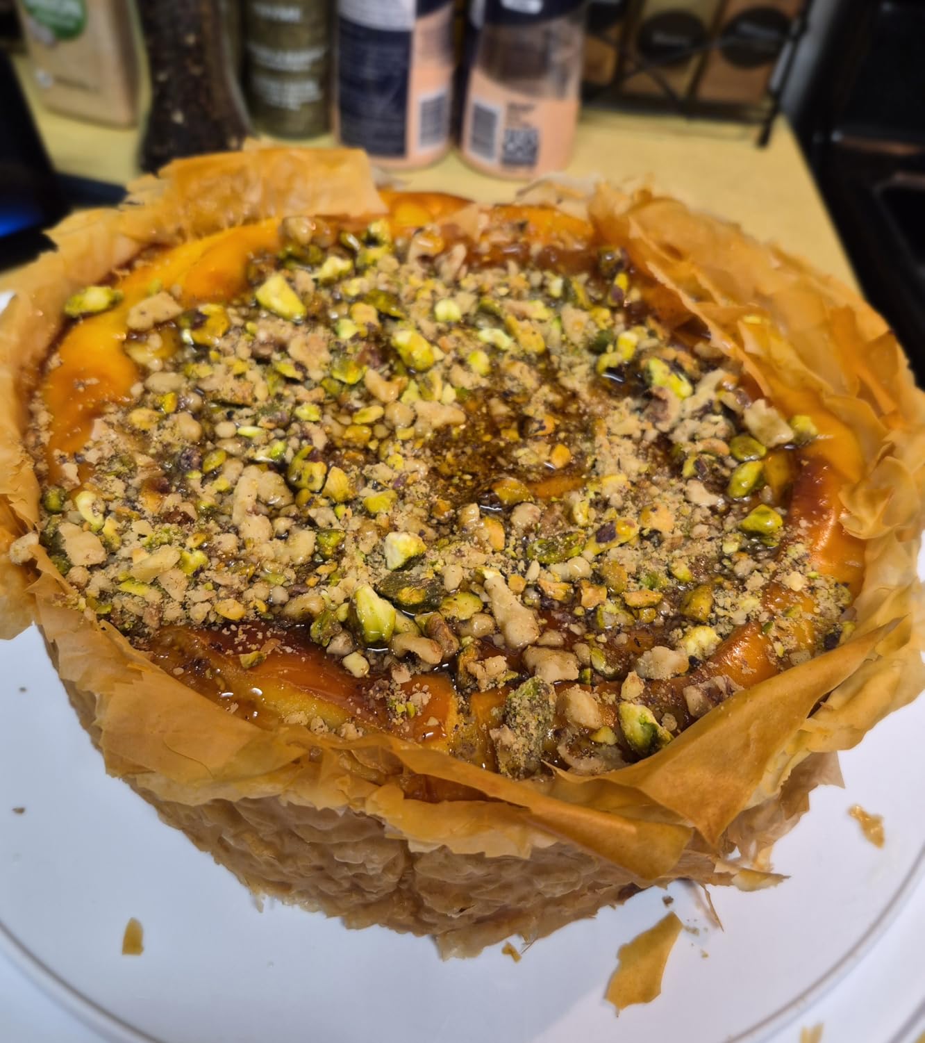 Springform Pan 9 Inch Nonstick Cheesecake Pan with Protector, Leakproof Spring Form Pan for Cheesecake, Round Cheese Cake Pans for Baking, 9 Inch Springform Cake Pan with 50Pcs Parchment Paper customer photo 1