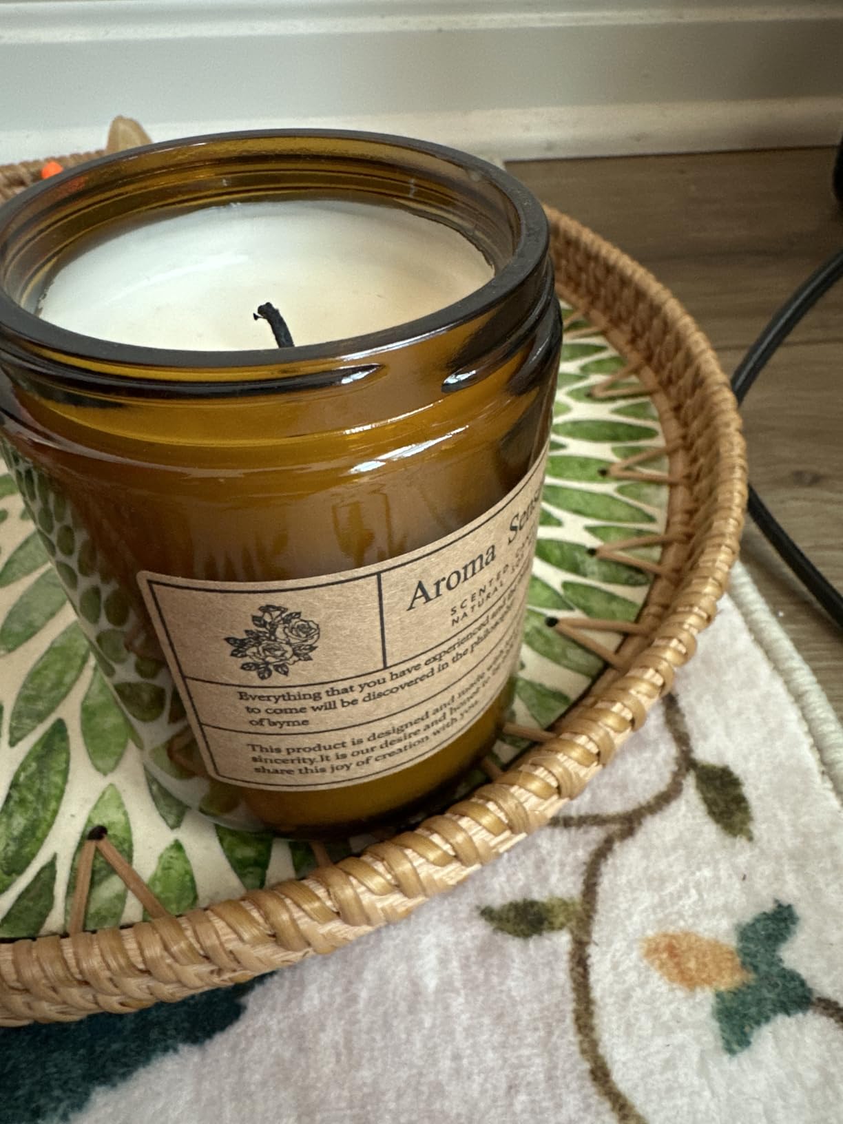 Organic Sandalwood Rose Candles - Non Toxic Soy Candles for Home, Stress Relief & Meditation (7oz) Customer Review Organic Sandalwood Rose Candles - Non Toxic Soy Candles for Home, Stress Relief & Meditation (7oz) - Customer Photo 0