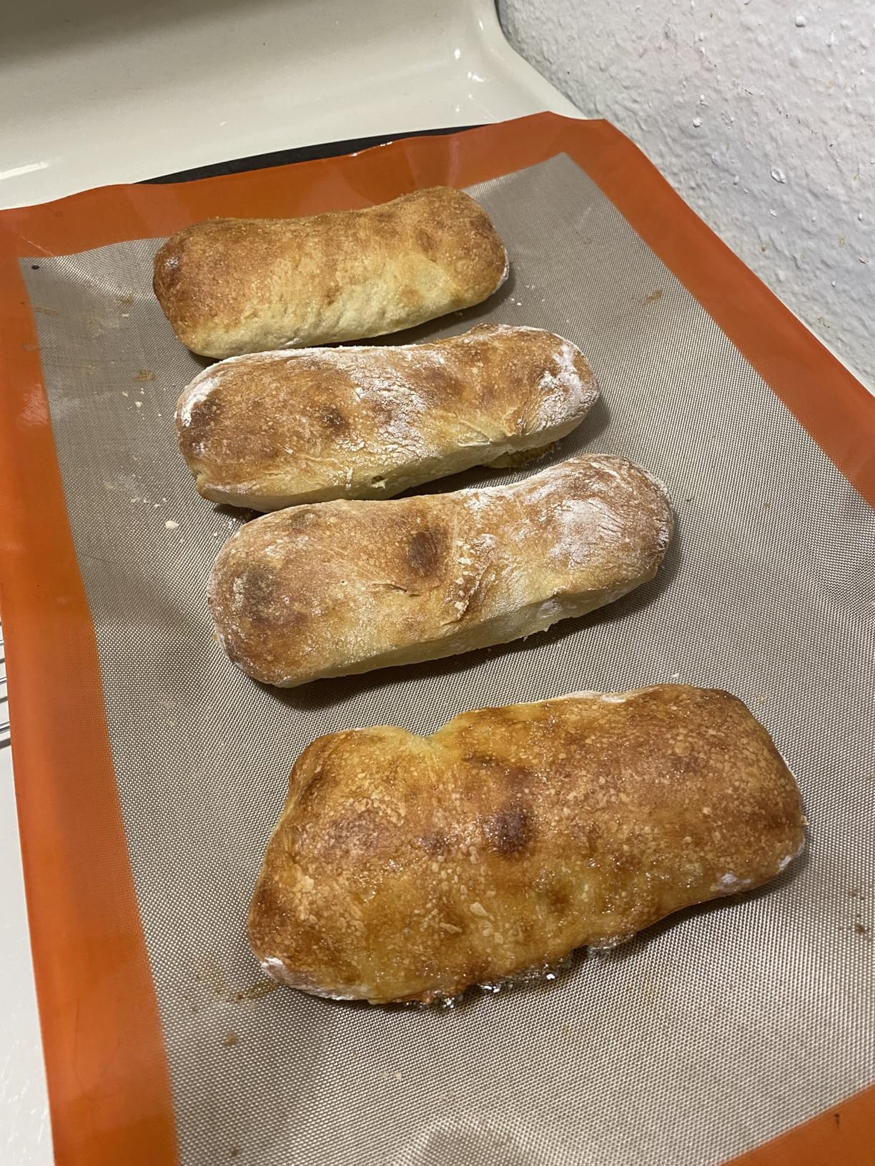 2-Pack Baking Mat with Circles - Silicone Macaron & Cookie Sheet Liners, Non-Stick BPA-Free Reusable Silicone Mats for Half Sheet Pans (16.54