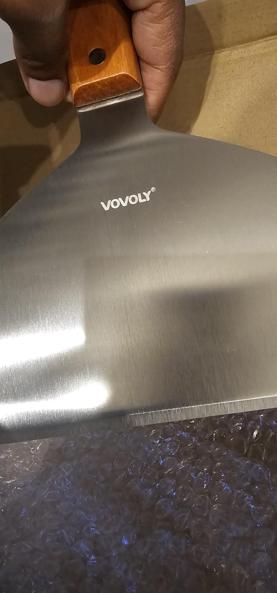 Vovoly Multipurpose Bench Scraper Kitchen Utensil for Flat Top Griddle, Dough Scraper Cutter for Bread and Pizza customer photo 2