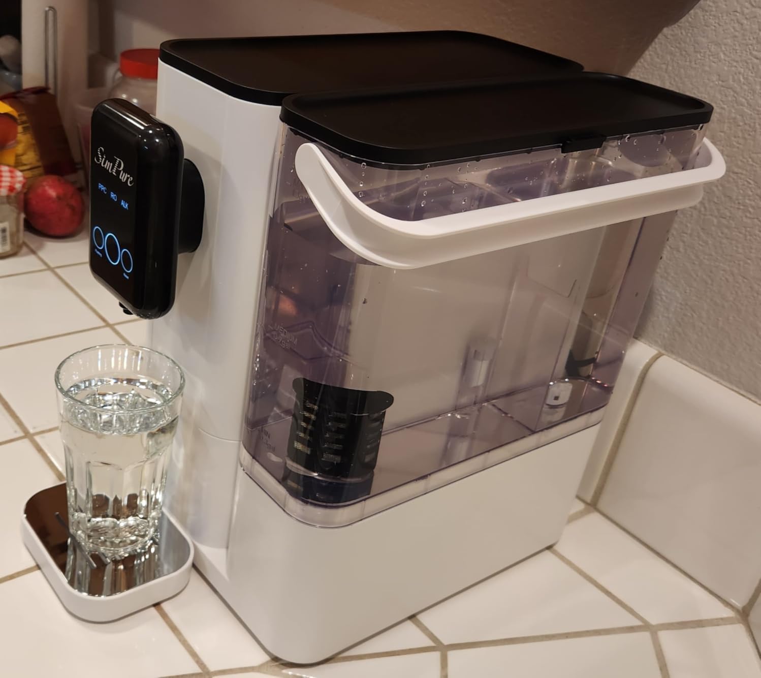 SimPure Y9A UV Countertop Reverse Osmosis Water Filter, Alkaline Remineralization 300 GPD 6 Stage Purification, RO Water Filtration System, Super Fast Filtering Portable Water Purifier - Customer Photo 4