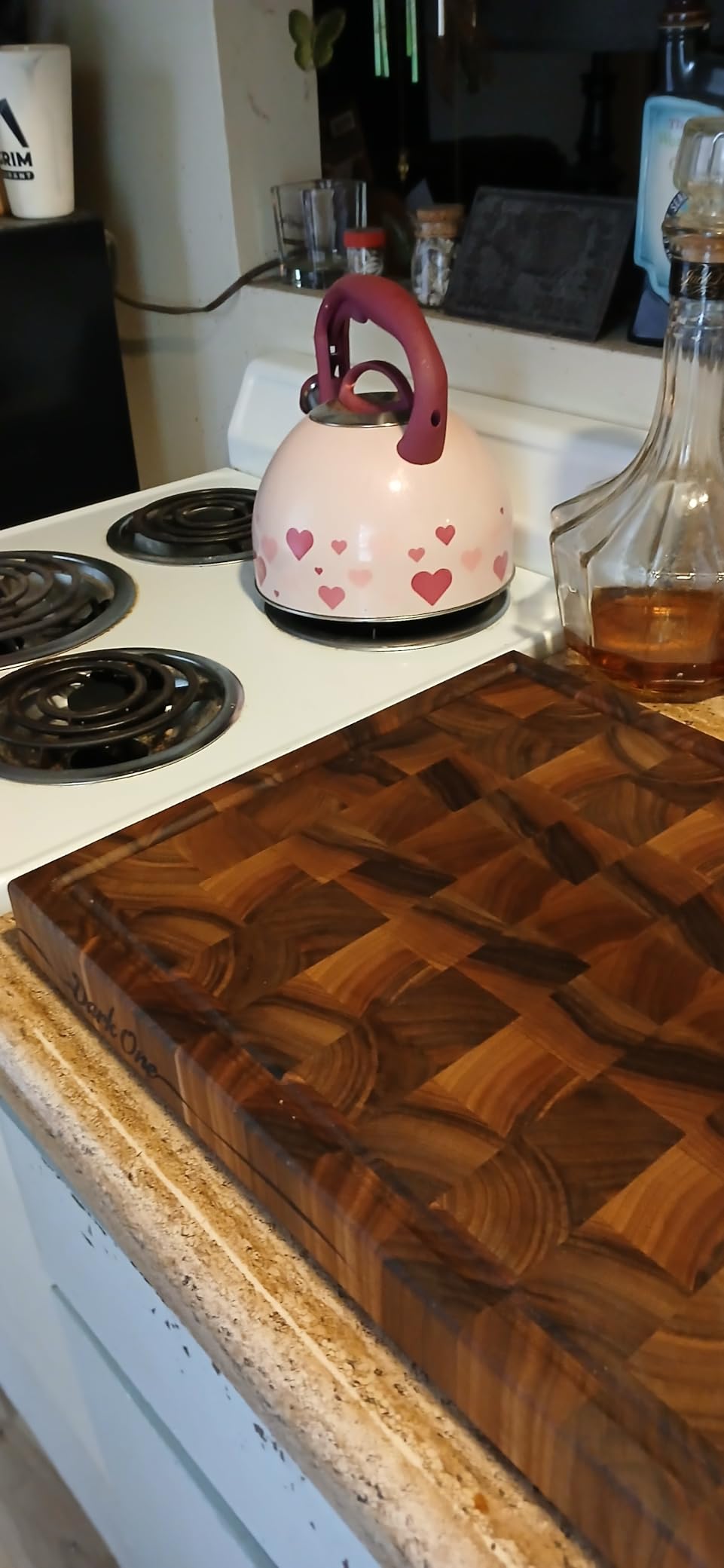 Personalized End Grain Walnut Cutting Board, GrainWoods Handcrafted Wood Kitchen Chopping Block (13x8x2 Inches) Customer Review Personalized End Grain Walnut Cutting Board, GrainWoods Handcrafted Wood Kitchen Chopping Block (13x8x2 Inches) - Customer Photo 2