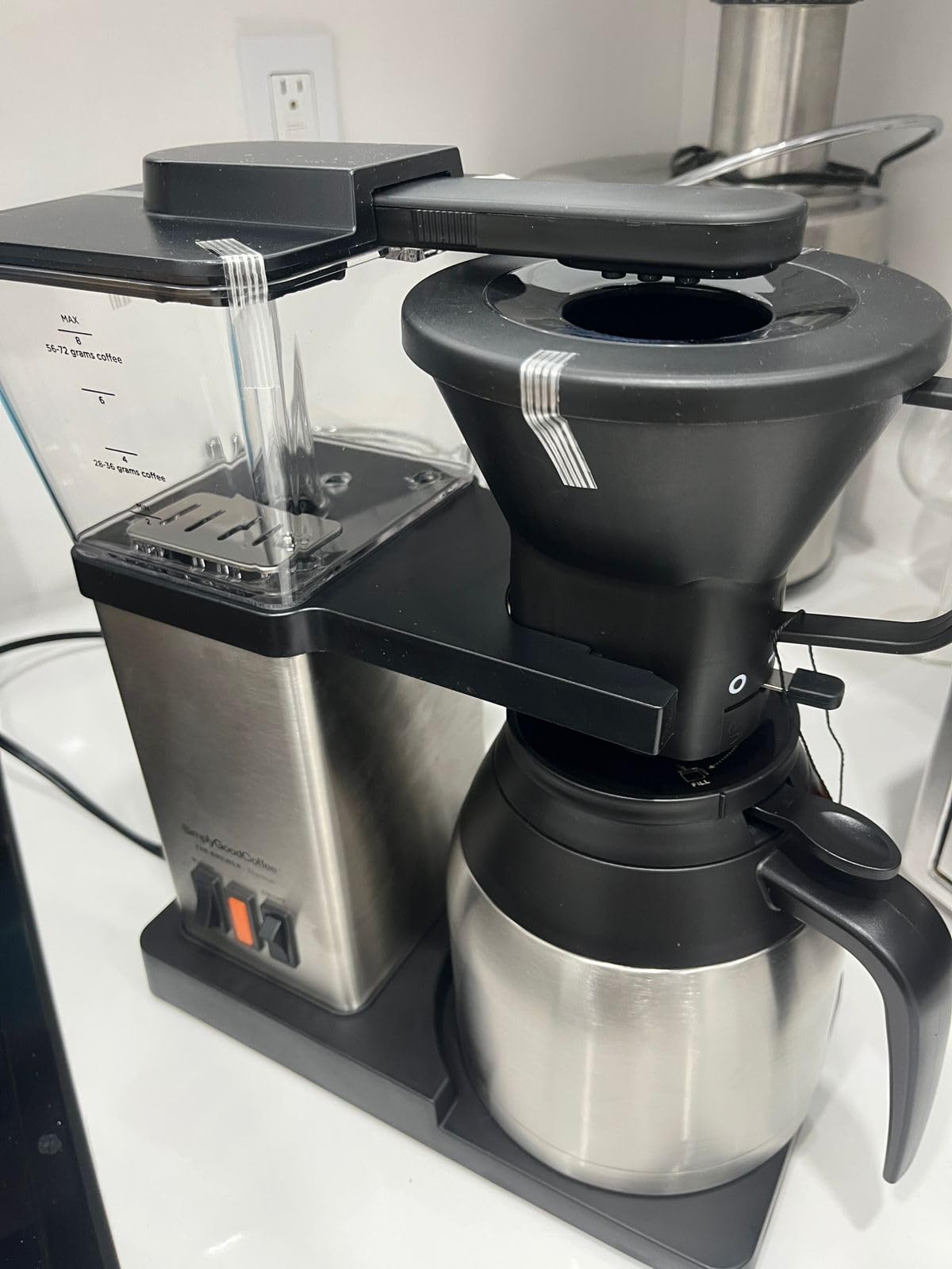 Simply Good Coffee THE BREWER - Thermal. Coffee Maker/Coffee Machine. 8 Cup Automatic Drip Pour Over Coffee Brewer. Easy To Use. Stainless Steel/Black - Customer Photo 0