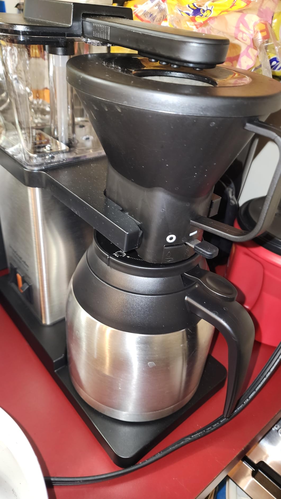 Simply Good Coffee THE BREWER - Thermal. Coffee Maker/Coffee Machine. 8 Cup Automatic Drip Pour Over Coffee Brewer. Easy To Use. Stainless Steel/Black - Customer Photo 3