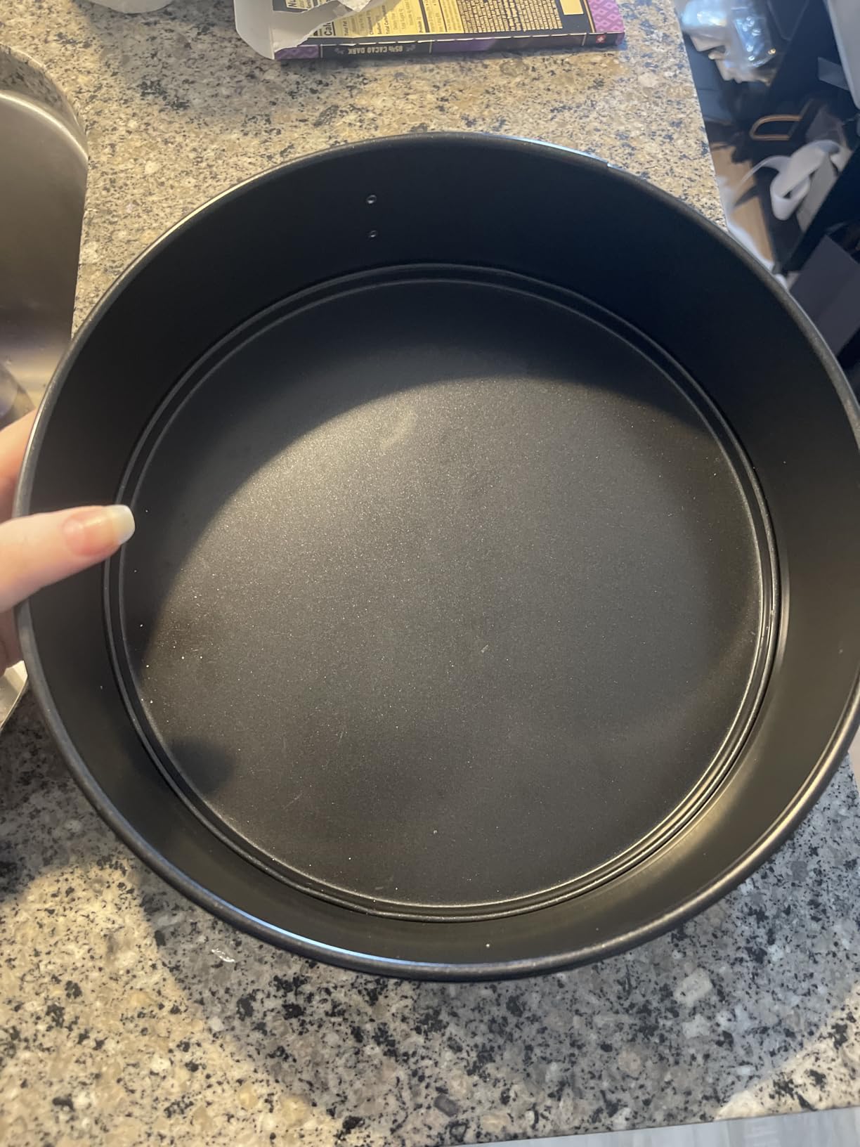 Amazon Basics Nonstick Springform Pan, Dishwasher and Oven-Safe, 10 in., Carbon Steel customer photo 2