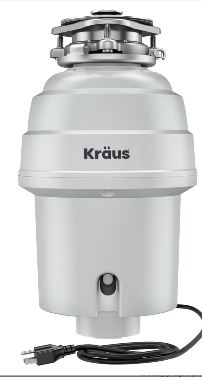 KRAUS WasteGuard 1 HP Continuous Feed Garbage Disposal with Ultra-Quiet Motor for Kitchen Sink with Power Cord and Flange Included, KWD201-100MCG - Customer Photo 3