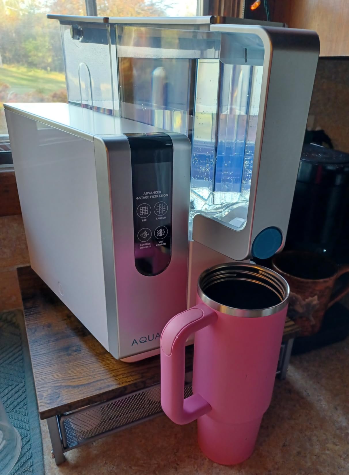 AquaTru Classic Countertop Water Purifier | Certified 4-Stage Reverse Osmosis System Removes 84 Contaminants Including Forever Chemicals, Lead, Fluoride & Microplastics | No Plumbing Required - Customer Photo 1