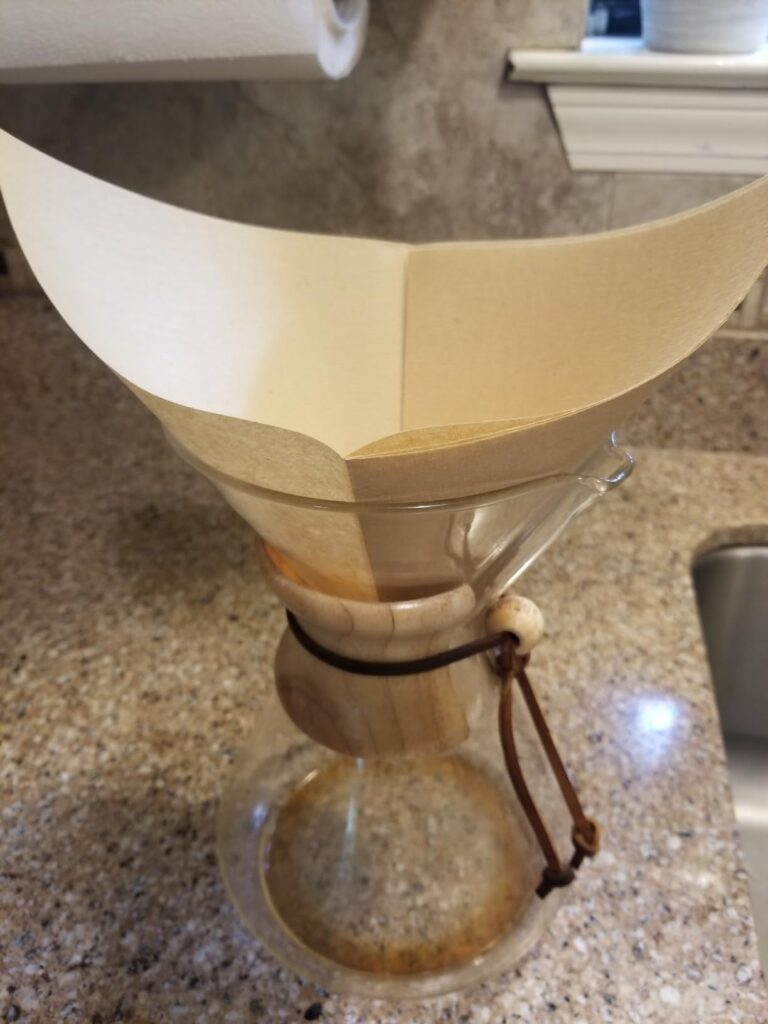 BYKITCHEN Pre-folded Pour Over Coffee Filter, Natural Unbleached Square Disposable Coffee Filter Papers for Pour-Over Coffee Maker Drippers and More(Set of 50) - Customer Photo 1