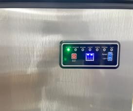 Commercial Nugget Ice Maker 80Lbs/24H with 15Lbs Storage, Stainless Steel Pellet Ice Machine, Ready in 10-15 Mins, Self-Cleaning for Office & Home Restaurants Bars - Customer Photo 2