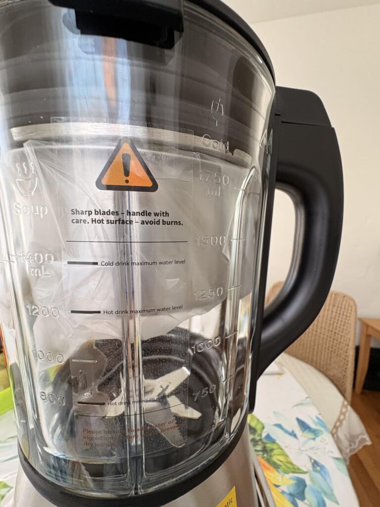 Glass Blenders for Kitchen - Stainless Steel Professional Blender for Smoothies 1500W Motor, Food Processor Combo 9 Adjustable Speeds, 14 Preset Programs, BPA-Free Glass Jar blender, Nut Milk, Soups - Customer Photo 1