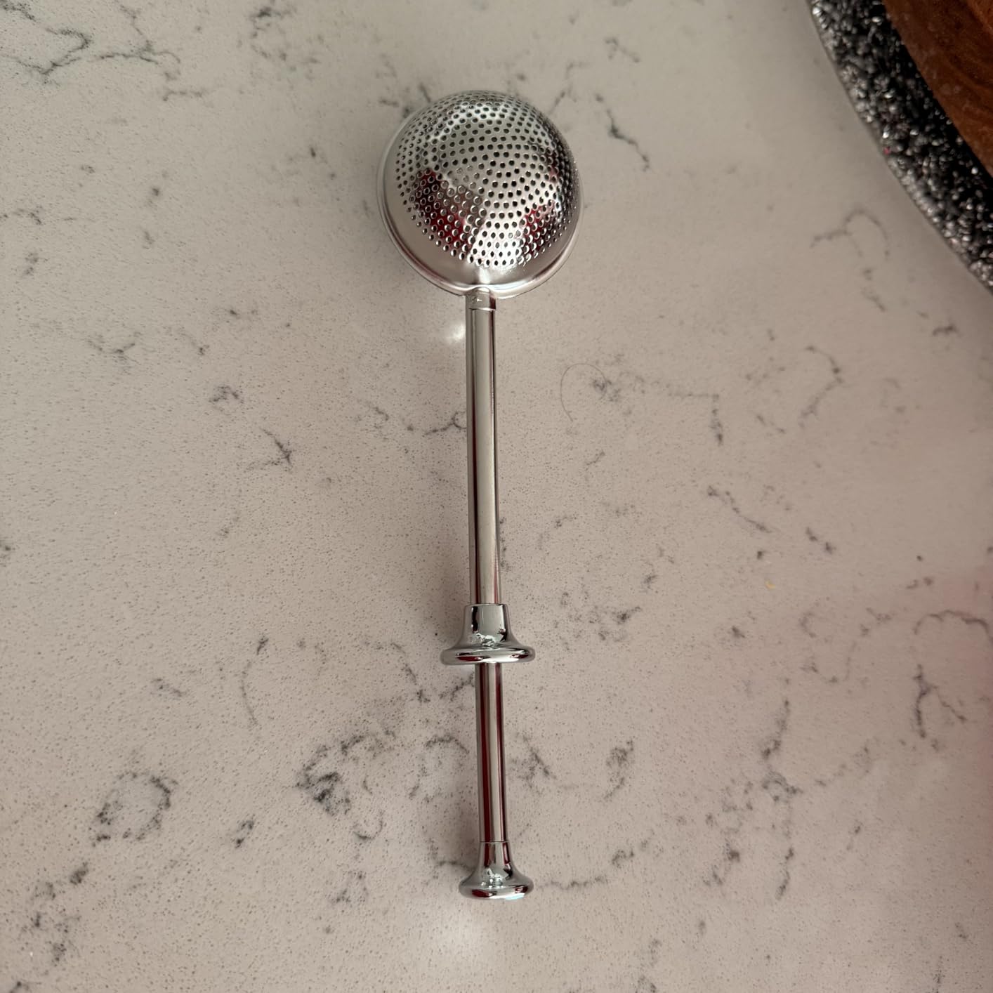 JETKONG 2 Pcs Flour Sifter, Stainless Steel Flour Duster for Bread Baking, Bakers Dusting Wand for Powdered Sugar and Spices (Small+Large, Silver) customer photo 2