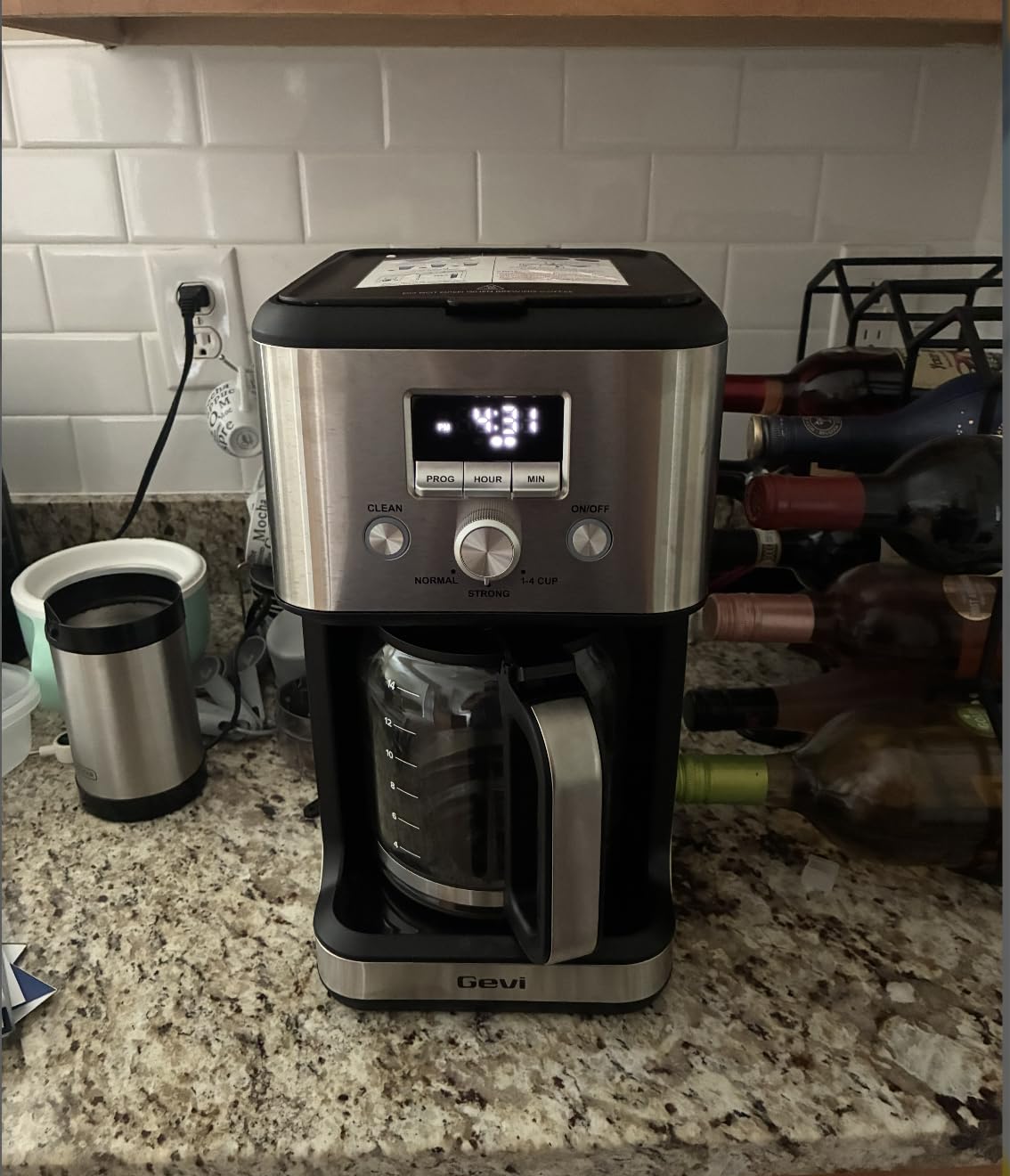 Gevi 14-Cup Programmable Coffee Maker, Drip Coffee Machine with Normal & Strong Brew for Home and Office, Glass Carafe, 2-Hour Keep Warm, Pause & Serve, Auto Shut Off, Silver Customer Review Gevi 14-Cup Programmable Coffee Maker, Drip Coffee Machine with Normal & Strong Brew for Home and Office, Glass Carafe, 2-Hour Keep Warm, Pause & Serve, Auto Shut Off, Silver - Customer Photo 0