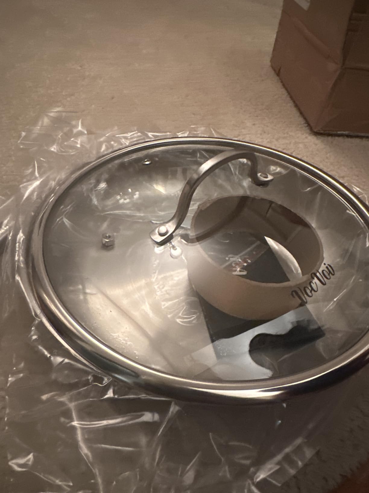 12 inch Tri-Ply Stainless Steel Frying Pan with LID,PFOA&PTFE Free Skillets,Chef's Pans,Dishwasher and Oven Safe Cookware, Works on Induction,Ceramic and Gas Cooktops - Customer Photo 4