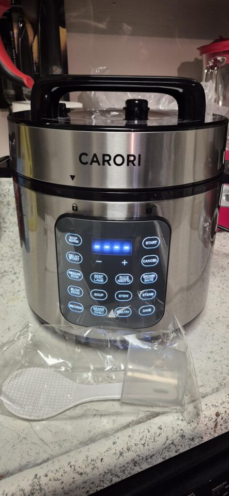 Electric Pressure Cooker 6 Qt, 9 Functions Programmable Instant Pot with IMD Touchscreen, Rice Cook, Slow Cook, Steam, Sauté, Warm, 16+ Safety Features, 1000W Silver - Customer Photo 2