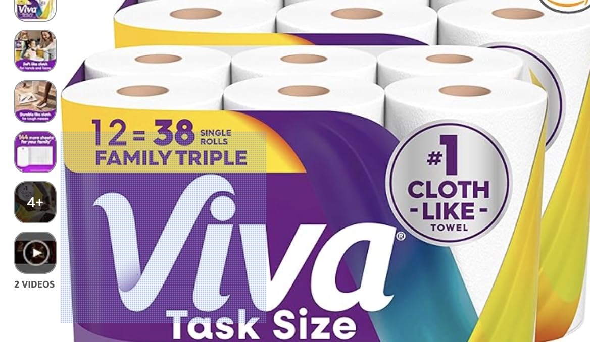 Viva Signature Cloth Paper Towels, 12 Family Triple Rolls, 141 Sheets per Roll (Packaging May Vary) - Customer Photo 2