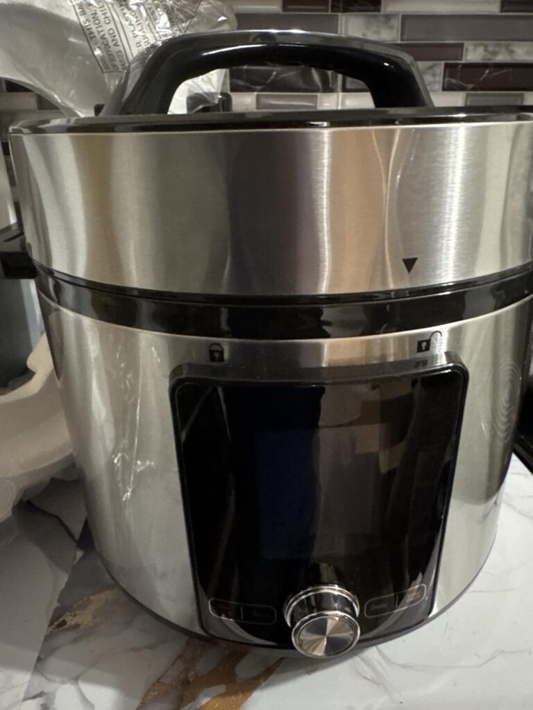 NEWBULIG 8 Quart Electric Pressure Cooker, Stainless Steel Multi Cooker Pressure, 12-in-1 Slow Cooker for Rice, Meat Stew, Porridge, Multigrain, Steam, Yogurt Maker - Customer Photo 0