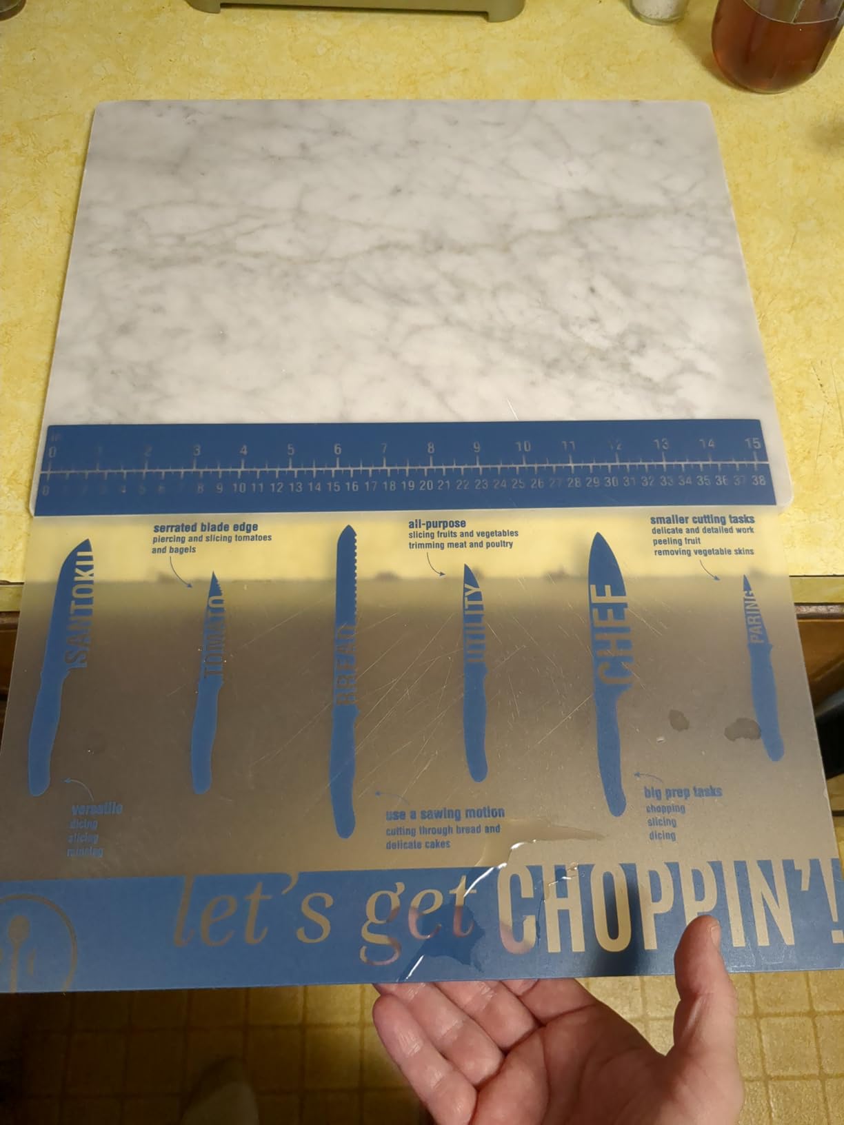 Large Italian Carrara White Marble Cutting Board for Kitchen 16x20 Inch - Stone Granite Cutting Board, Multi-Functional Marble Pastry Board for Cheese, Charcuterie - Wedding Gift, Housewarming customer photo 1