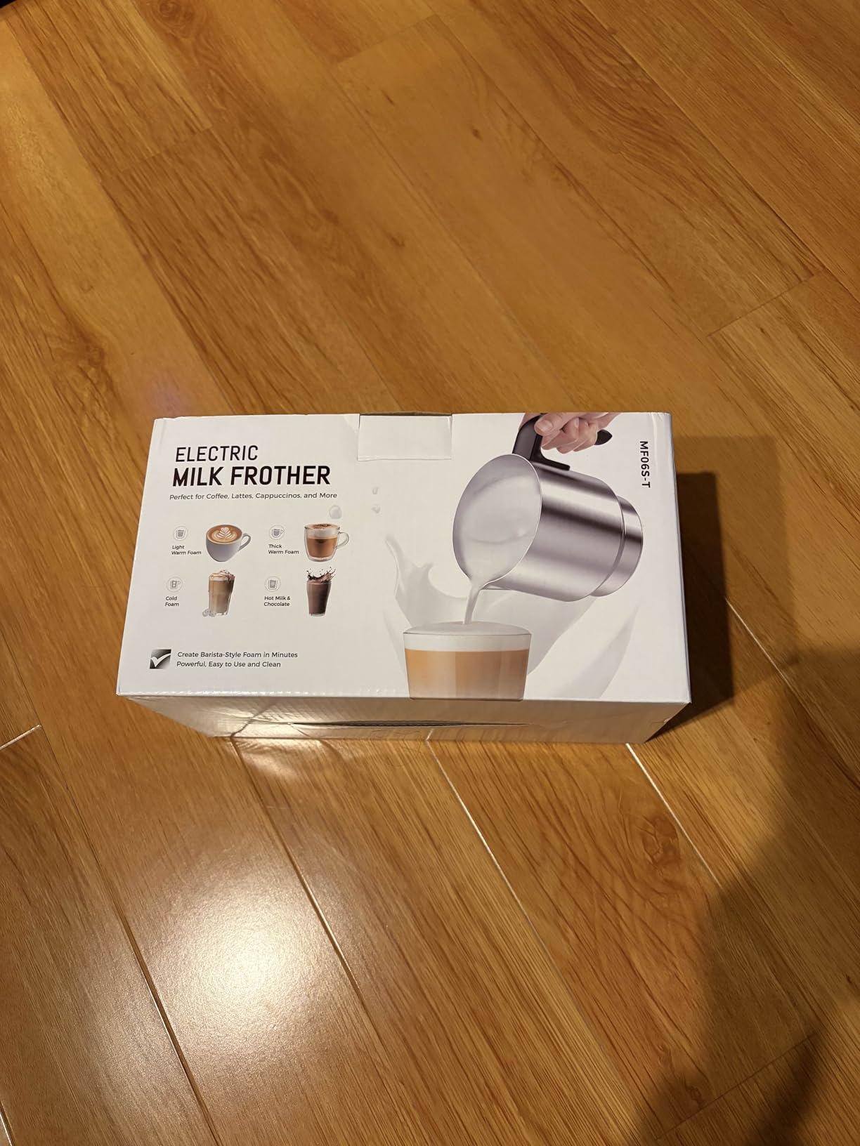 Milk Frother and Steamer, Large Capacity & Detachable Electric Milk Frother, Automatic Warm and Cold Foam Maker, Hot Chocolate Maker, Stainless Steel Jug, 30.44Oz./900ML customer photo 1